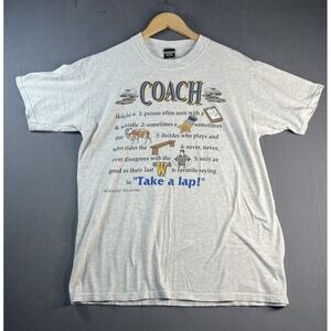 Vintage Hugger Sportswear Coach T shirt Size Large Funny